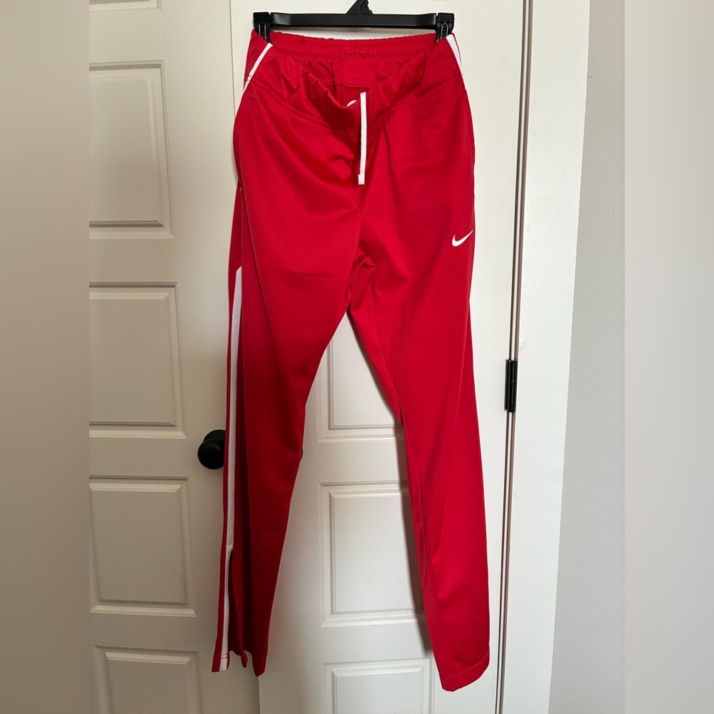 Nike Red Sweatpants with White Details